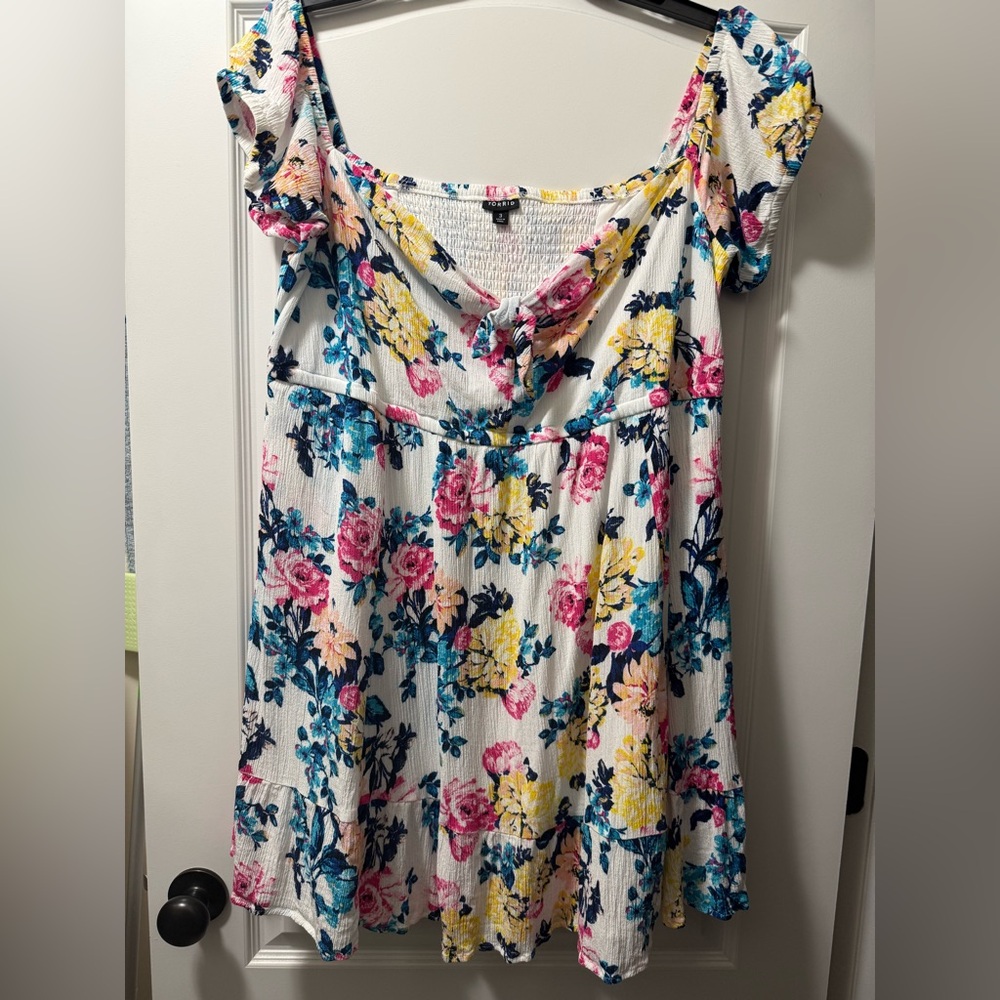 Torrid Multicolor Floral Blouse